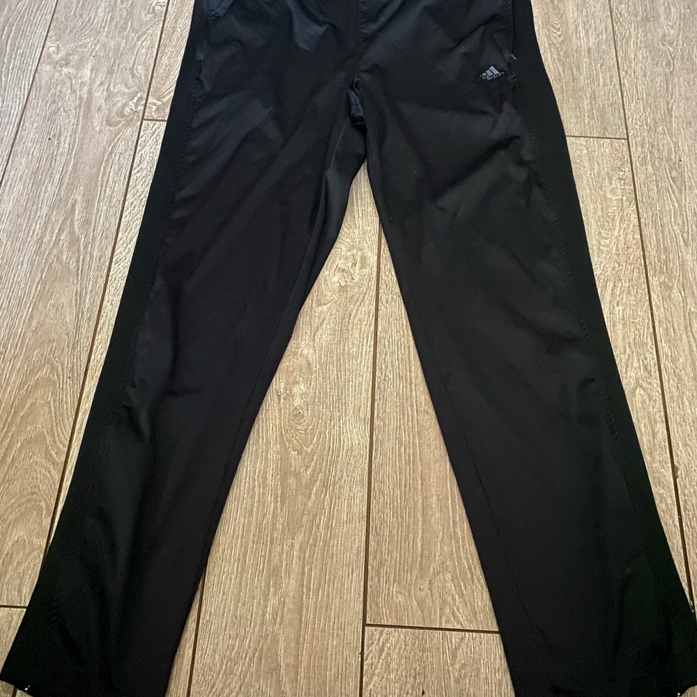 Vintage Adidas Black Track Pants Mens Size Medium Climalite